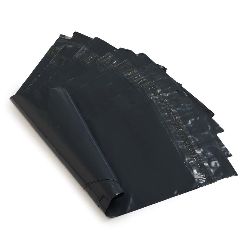 100 Bolsas E-commerce Lisos Negro N° 1 - 20x32 cm- C/adh - Imagen 3
