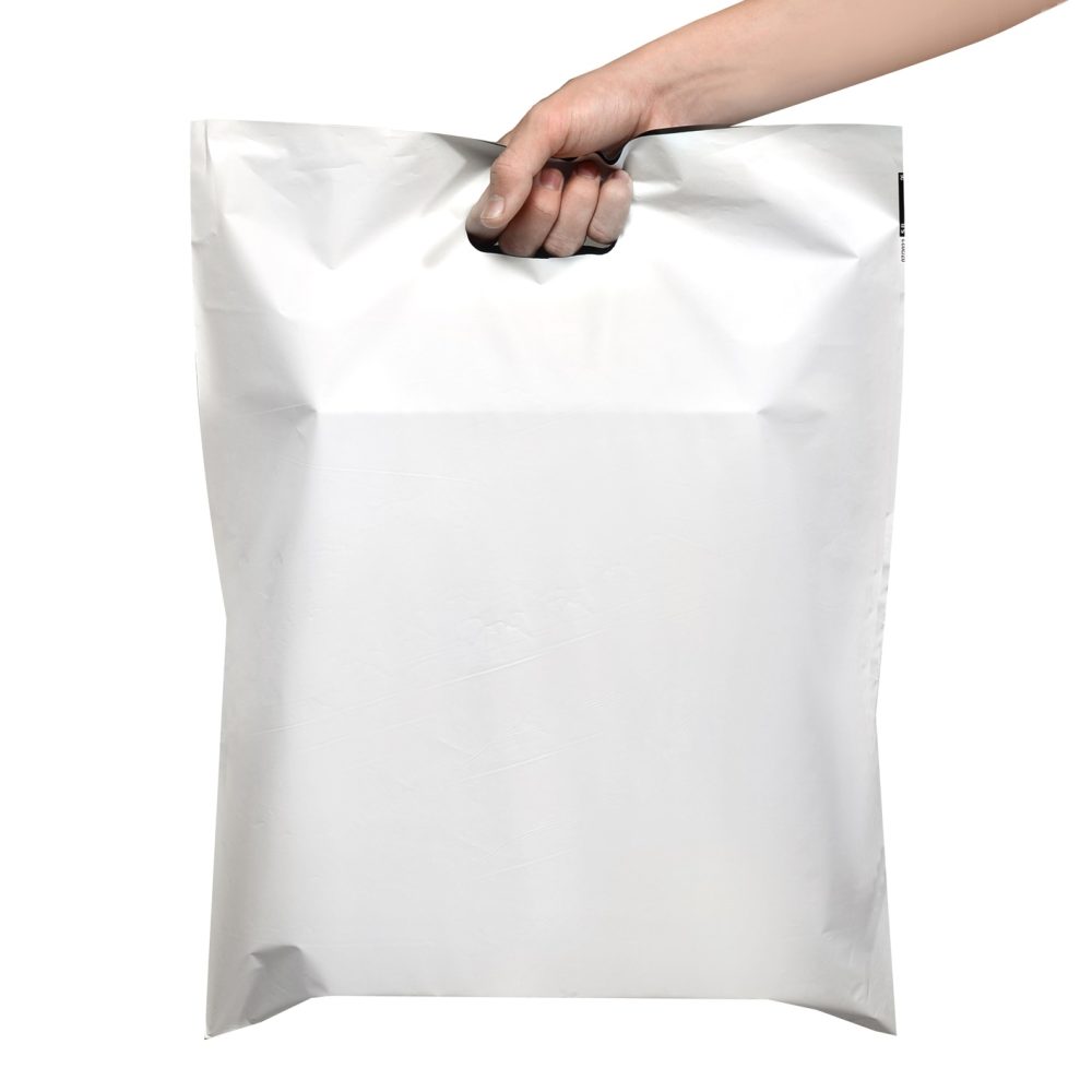 100 Bolsas Biocompostable Tricapa Rectángulo Troquel 40x50