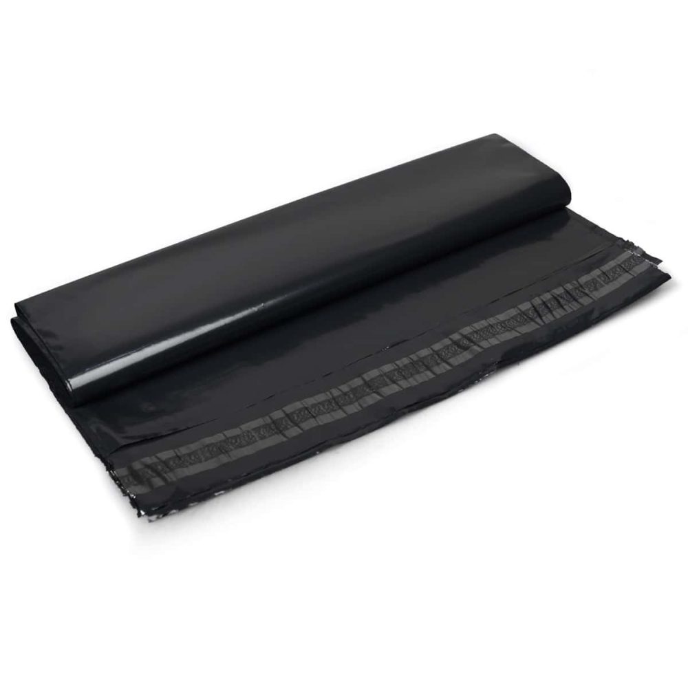100 Bolsas E-commerce Liso Negro N°5 - 50x65+5 - C/adh - Imagen 2
