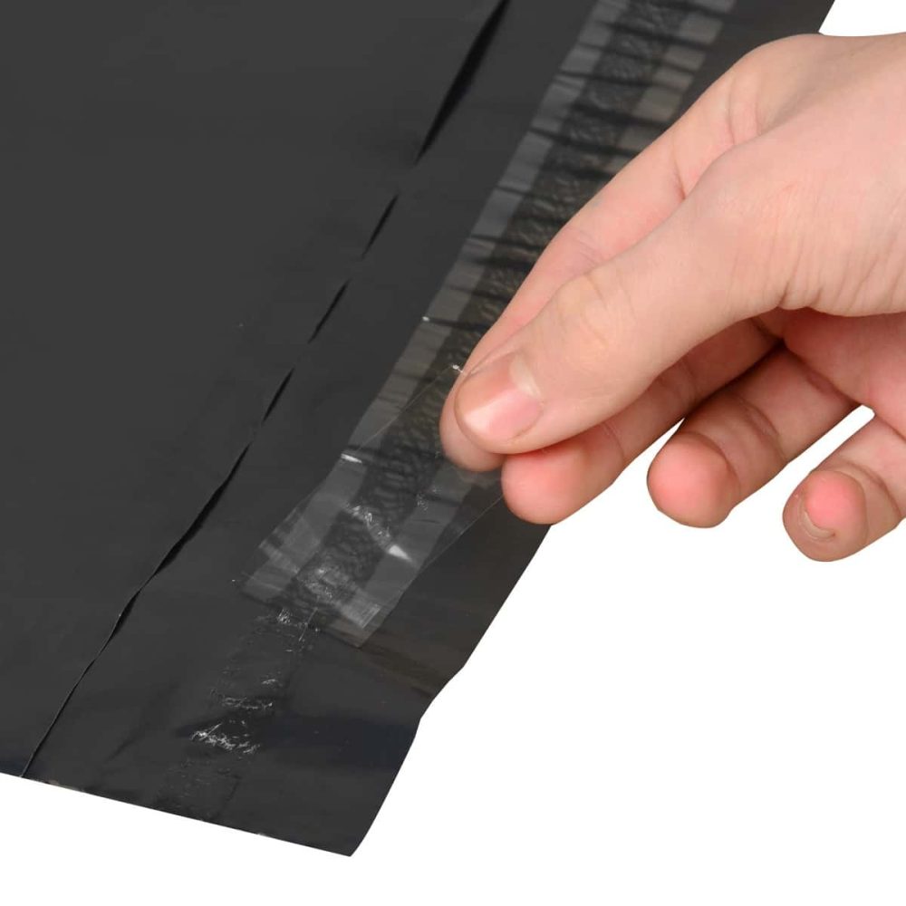 100 Bolsas E-commerce Liso Negro N°5 - 50x65+5 - C/adh - Imagen 3