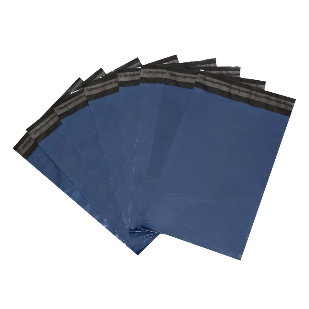 100 Bolsas E-commerce Tricapa Azul N°1 - 20x32+5 cm- C/adh - Imagen 2