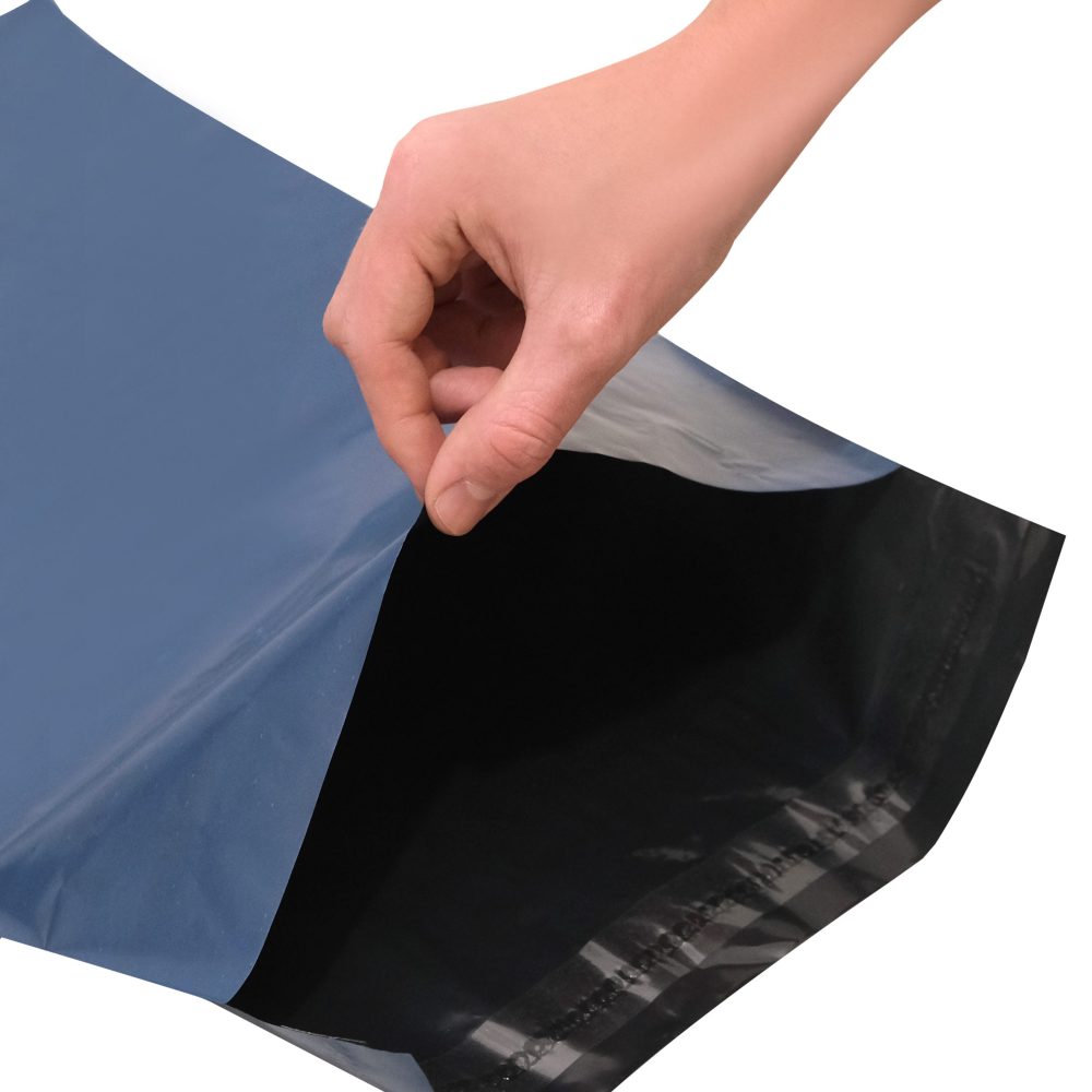 100 Bolsas E-commerce Tricapa Azul N°1 - 20x32+5 cm- C/adh - Imagen 4