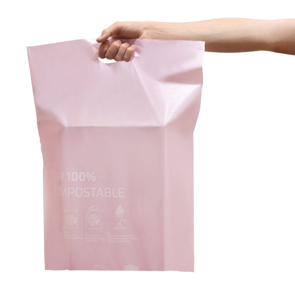 20 Bolsas Riñon Biocompostables "Rosa"  (42 x 59 cm x 40 mic)