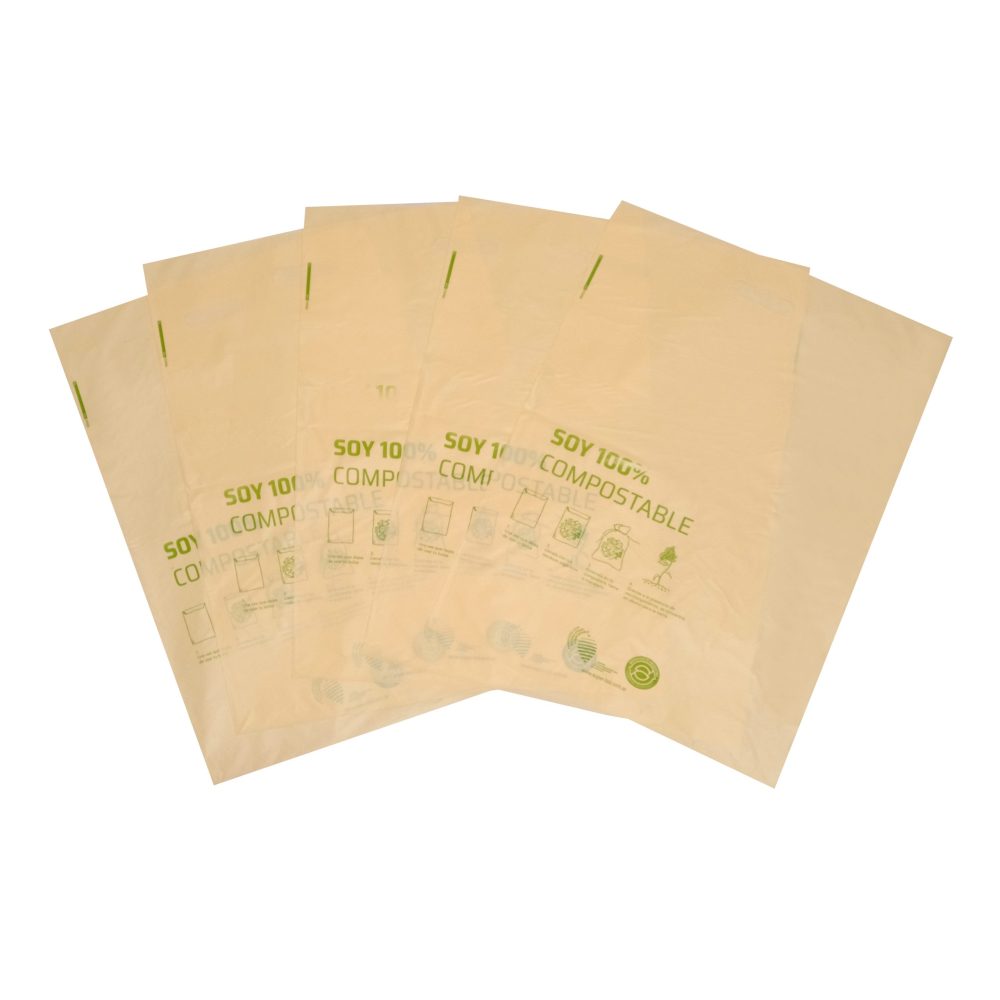 20 Bolsas Riñon Biocompostables "Beige"  (42 x 59 cm x 40 mic) - Imagen 3