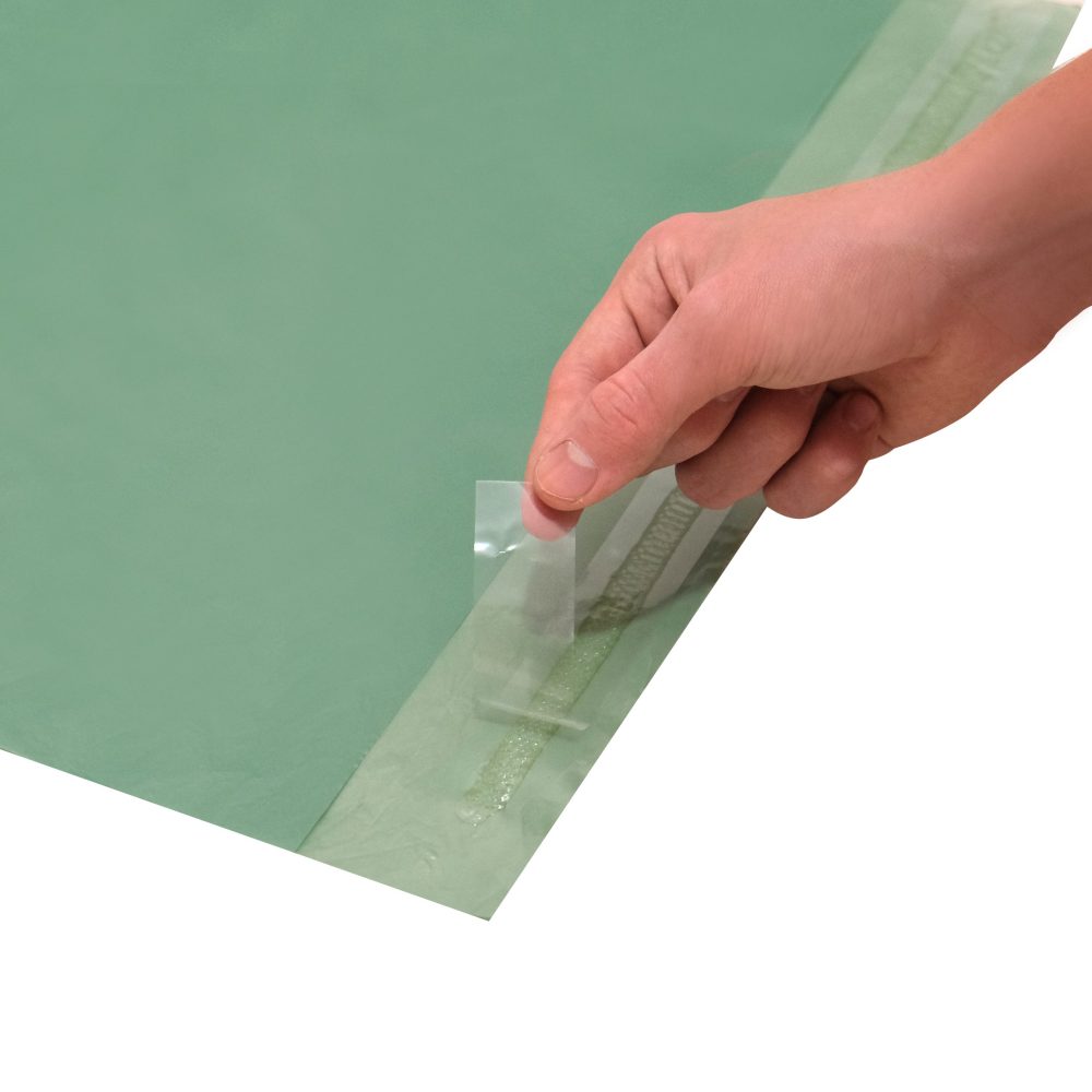 20 Bolsas E-Commerce Biocompostables Hola llegue N°3 Verdes (42 x 52 + 5 cm x 40 mic) - Imagen 3