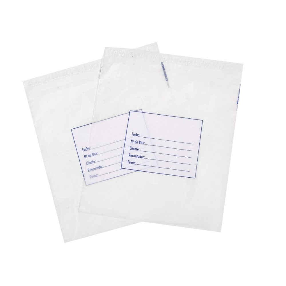 100 Bolsa de Seguridad para Depósito de Valores 25×26+3 cm - Imagen 4
