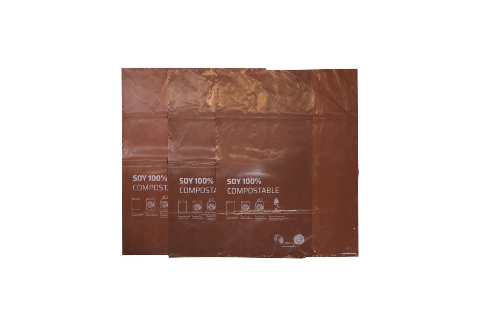 20 Bolsas de residuos orgánicos Biocompostable marrón 50x70 - Imagen 3